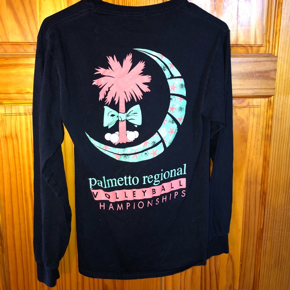 Navy Blue Volleyball Long Sleeve Shirt